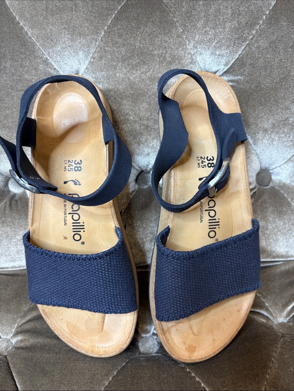 Birkenstock Papillio blue platform sandals NWOT - Picture 2 of 6
